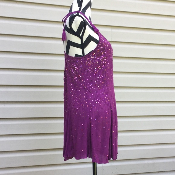 NWT Free People Just Watch Me Slip Sequin Dress - Picture 7 of 8